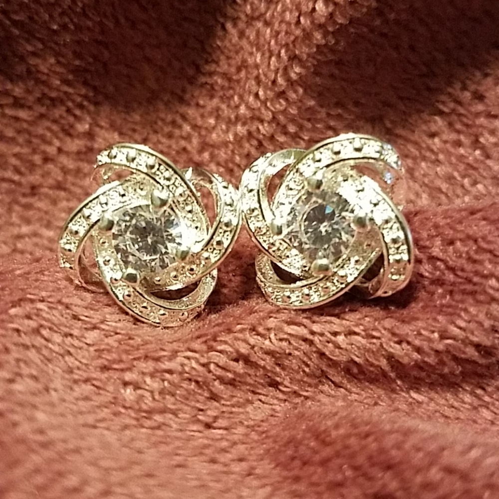 Silver earrings